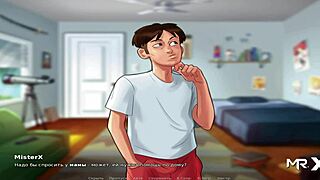 Summertime Saga episode 1.35 teaches French in European anime cartoon