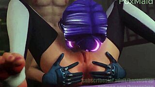 15 Twitter Followers D Va HMV With Big Tits And Monster Cock In 3D Anime Action