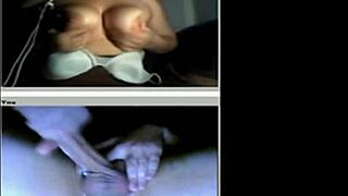 Teen performs on webcam