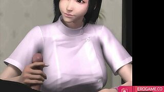 Damn, this hentai nurse pulls every trick to get you off in gameplay!