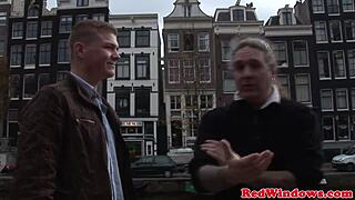 Big-boobed prostitute gets facial from tourist in hot scene