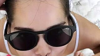 Debora Got Hot at Home and Gave Deepthroat Blowjob Outdoors - Pt 2 on Red