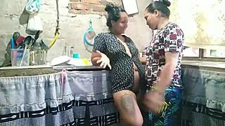 my husband's away so i called my best friend for wild lesbian sex