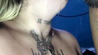 Latina blonde goes from blowjob to anal in hentai lover scene