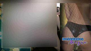 My neighbor SHOWS sexy clothes but ends up ASKING me to FUCK her in the hood