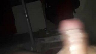 gay man masturbates at midnight in homemade setting