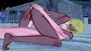 Nel Tu Nelliel And Tier Harribel With Ichigo Kurosaki In Bleach Hentai