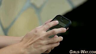 Yo, check this smalltits les fingering her babe's box! 🔥