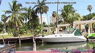 Amateur Teen Gets Drilled At Outdoor Party