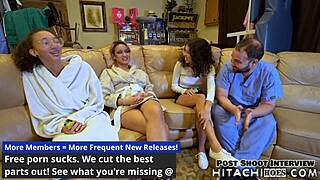 2 Hot Lesbians Give Channy Crossfire Multiple Orgasms With Hitachi Wand While Strapped To Surgical Table!