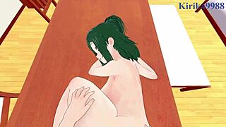 Inko Midoriya and Katsuki Bakugo in Wild Creampie Action!