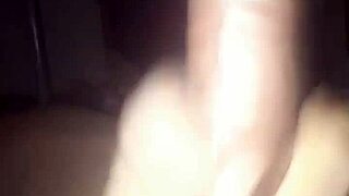 gay man masturbates at midnight in homemade setting