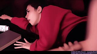 3D hentai featuring girl's demonic futa transformation and sex