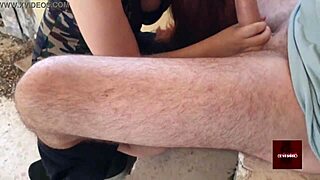 Single Father Dates Cute Teen Girlfriend Outdoors