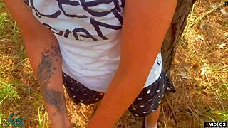 Stepbrother fills panties with cum and pulls them up