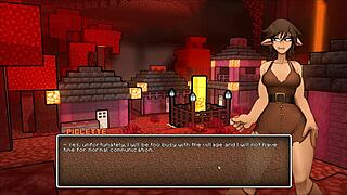 feeling the huge tits in this hentai game public creampie scene