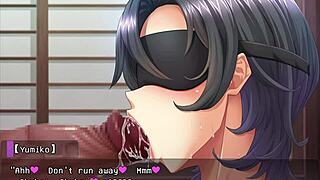 Japanese Milf Cheating with Oral Cum in Game