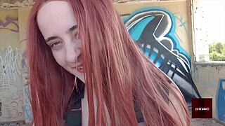 Single Father Dates Cute Teen Girlfriend Outdoors