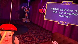 cammy white ride cock in virtual reality game cosplay