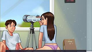 Complete gameplay of Summertime Saga part 15 with car titty action