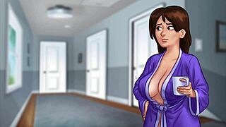 Complete gameplay of Summertime Saga part 15 with car titty action