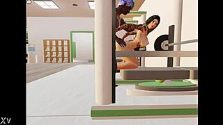 Young girl fucked in gym on 3dxchat