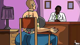 Slutty Stripper Seduces Lawyer with Wild Cartoon Action