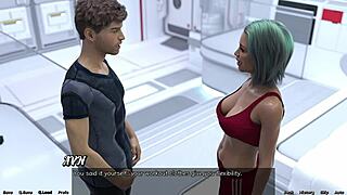 Stranded in space, femdom mistress owes me kisses in bdsm scene