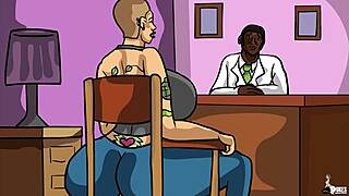 Slutty Stripper Seduces Lawyer with Wild Cartoon Action