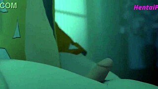 3D animated hentai with a hot handjob scene from Kimetsu no yaiba