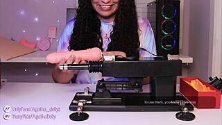 Specific Latina Agatha Dolly Tests New Sex Machine