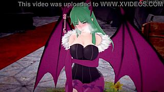 Morrigan sends us to fuck in 3D world!