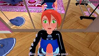 Gwen Tennyson grown fucking in mirror