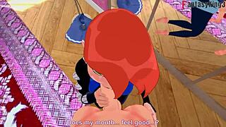 Gwen Tennyson grown fucking in mirror