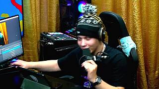 Latina bends over table, teases host with doggystyle pose at casting