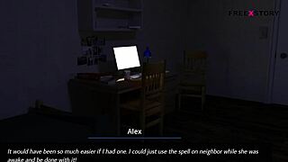 Landlady masturbates with new toy