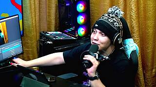 Latina bends over table, teases host with doggystyle pose at casting