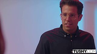 this horny redhead on vacation is begging for some anal action with buttplug and more