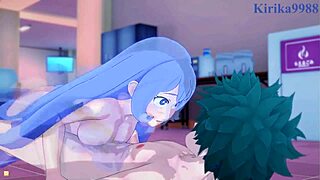 i'm momo yaoyorozu and nejire hado fuckin' izuku midoriya in my hero academia hentai