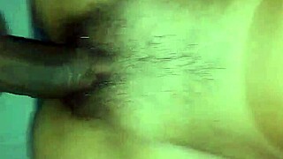 Masturbating To Wife's Big Tits In Interracial Scene