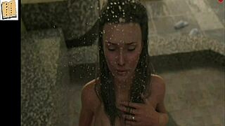 Hey, this wife and stepmother play a naughty game in 3D 😏.