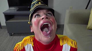 This Female Royal Dragoon Gives The Weirdest Face Fucking Bj Ever 💦