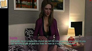 Hey, this wife and stepmother play a naughty game in 3D 😏.