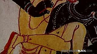 Blindfolded Black Babe Bettina Explores & Cums With Big Cock