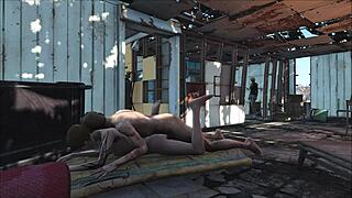 Sanctuary Fuck Scene in Fo4 with Hot Cartoon Brunette
