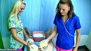 Hey, wanna join Casey and JC Simpson for a naughty sponge bath?