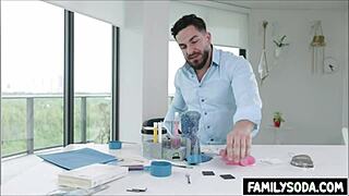 So these scientist stepsiblings ended up banging hard in the lab setting