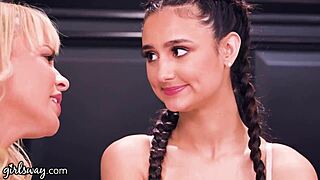 busty milf india summer dominates wild 3some