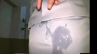 Jav Beauty Gets Cum on Business Suit
