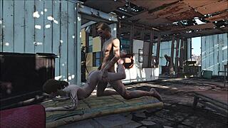 Sanctuary Fuck Scene in Fo4 with Hot Cartoon Brunette